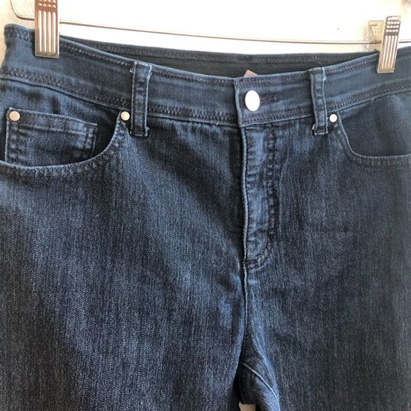 Chico's, Fabulously Slimming Sz 0 Dark Blue Jeans - Picture 4 of 8